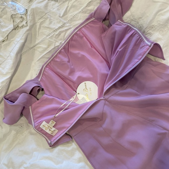 JULIE BROWN OFF THE SHOULDER DRESS - Picture 5 of 9